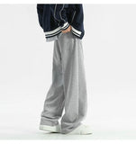 Black Casual Pants Men Oversized Wide Leg Pants Men Grey Sweatpants Streetwear Loose Joggers Sports Pants Mens Trousers M-2XL