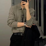 Fall Winter Men's Daily Loose Solid Sweaters Comfortable Button Knitted Cardiga 2024 Korean Thermal Long Sleeve Outerwears Male