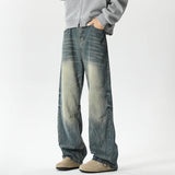 Men Baggy Vintage Wide Leg Jeans Male Designer Spring Autumn Casual Denim Pants Fashion Straight Leg High Street Denim Trousers