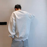 Letter Sweatshirts Men Autumn Baggy Comfortable Blocking High Street American Style Teenagers Stylish Outer Chic Zipper Design