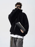 American autumn and winter street fashion personalized hooded sweatshirt for couples loose retro Harajuku casual top y2k