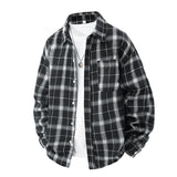 New Men's Casual Shirt Summer Fashion Korean Style Fashion Tops Spring and Autumn Single-breasted Splicing Thin Jacket