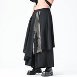 Men Casual Black Pants Men Irregular Style Trendy Japanese Pants Male Samurai Skirt Summer Bottoms Man Streetwear Trousers