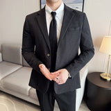 Men Suit Linen Blazers Jackets Men Business Casual Suit Designer Coats New Spring Summer Formal Wear Slim Fit Blazers