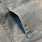 Autumn Skinny Jeans Men Y2k Vintage Street Casual Fashion Trousers Slim Streetwear Distressed Zip Stretch Denim Pants New Winter