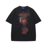 Mens Tees Tops Streetwear Vintage Creative Print T-Shirts Men Oversized Harajuku Summer New Casual Short Sleeve T Shirts Male