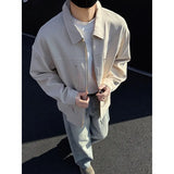 Spring Black Jacket Men Fashion Casual Apricot Jacket Men Streetwear Korean Loose Bomber Jacket Mens Short Coat M-3XL