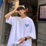 Men's Cotton Fashion T-shirt Funny Mens Summer Tshirts Oversized Tee Shirts 3XL Casual T Shirt Black For Man Streetwear