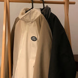 Plus Velvet Thicker Parkas Men Casual Warm Panelled Stand Outwear Cool Handsome Winter Sporty All-match College Students Daily