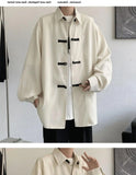 New Chinese Style Fold-button Shirt Men's Long-sleeved Hanfu Tang Suit Jacket Chinese Style Jacket Men's Fashion Tops Urban