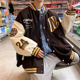 Jackets Men Fashion Patchwork Striped Teens Couples Baseball All-match Coats Harajuku High Street Designed Loose Outwear Ins