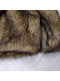 Winter Short Thick Warm Hairy Shaggy Faux Raccoon Fur Coat Men Long Sleeve High Quality Luxury Fluffy Jacket