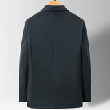 High-end new suit down jacket fashion handsome men lapel slim slim new national standard cashmere depth  Blazers （M-4XL）