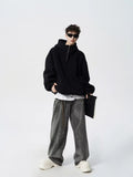American autumn and winter street fashion personalized hooded sweatshirt for couples loose retro Harajuku casual top y2k
