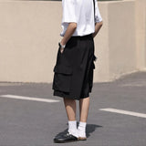 Shorts Men Summer Pockets Breathable Vintage Japanese Style Fashion All-match Handsome Youthful Classic Chic Streetwear Students