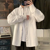 Y2k Shirts for Men Clothing Spring Autumn New Teens Korean Fashion Tops Male Camisas De Hombre Ulzzang Chic Janpanese Hip Hop