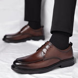 genuine leather fashionable casual men's classic business Oxford shoes versatile men's shoes wedding retro leather shoes