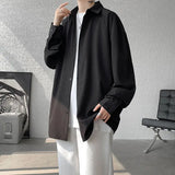 Long Sleeved Shirt Men Fashion Black Dress Shirt Men Korean Loose Casual White Shirt Mens Office Formal Shirt Large Size 4XL