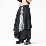 Men Casual Black Pants Men Irregular Style Trendy Japanese Pants Male Samurai Skirt Summer Bottoms Man Streetwear Trousers
