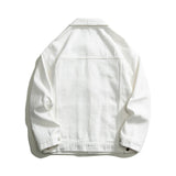 Autumn Men's Oversize White Denim Jacket Fashion Streetwear Cotton Casual Loose High Quality Jean Coats Blue Green Black