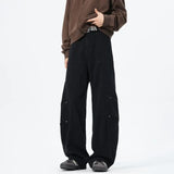 Patchwork style Men's Baggy Straight Jeans Personality unisex Fashion Korean High Street Denim Pants Streetwear Male Trousers