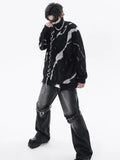 Turtleneck Sweaters Men Winter Lace-up Design Thicken Warm Pullovers Vintage Slouchy Streetwear Japanese Style Soft Personality