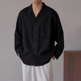 New Trend Men Luxury Business Shirts Casual Striped Long Sleeve Cardigan Tops Japanese Style Fashion Leisure Commuter Blouse