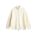 New Korean Fashion Men Cardigan Jacket Light Luxury Trendy Turtleneck Knit Zip-up Long Sleeve Sweater Coat High Quality Knitwear