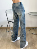 Trousers Light Blue Flared Male Cowboy Pants Straight Jeans for Men Bootcut Harajuku New in High Quality Designer Fashion