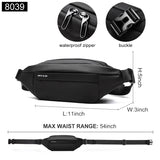 Fashionable Solid Waterproof  Men's Crossbody Shoulder Bag Daily Travel Sports Fanny Pack Bumbag Trend Phone Waist Bag