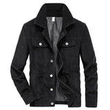 Winter Bomber Jackets Men's Streetwear Motorcycle Corduroy Coats Men's Windbreaker Multi-pocket Cotton Cargo Parkas