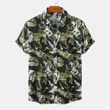 Men's Designer Hawaii Shirts Short Sleeve Lapel Tops New Fashion Flower 3d Print Street Hip Hop Casual Vintage Clothing Male 4XL