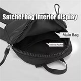 Men Chest Bag Waterproof Oxford Mini Crossbody Bag Small Men's Shoulder Bag Zipper for Travel Workout Messenger Bag Chest Pack