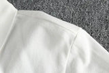 Simple Cartoon Embroidery Polo Shirt Large Size American Retro Casual Lapel Half Button Shirt Summer Youth Short-sleeved Top
