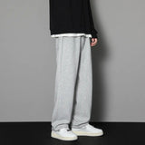 Sweatpants Mens Straight Pants Large Size Male Loose Black Casual Pants Streetwear Sport Trousers Joggers Oversize Sports