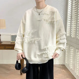 Winter Sweaters Men Warm Fashion Casual Knitted Pullovers Men Streetwear Loose Long Sleeved Sweaters Mens Jumper Clothes M-4XL