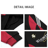 Baggy Two Piece Set for Men Parachute Wide Leg Pants Sweatshirts Outfit Tracksuit Men Polo Vintage Casual Streetwear