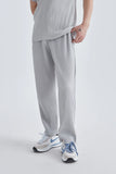 Summer Casual Pants Men Fashion Gray Black Pleated Pants Men Japanese Streetwear Loose Straight Pants Mens Ice Silk Trousers