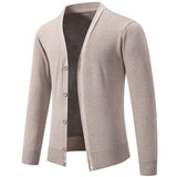 Men Sweater Cardigan Business Casual Classic V-neck Solid Color Cardigan Men Sweater Korean Fashion Trend Knitwear Sweater