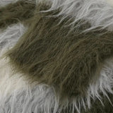 Striped Plush V-neck Sweater Men's Loose Casual Brushed Knit Trendy Couple Versatile Comfortable Harajuku High Street Cardigan