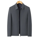 Men New Fashion Turn Down Collar Jacket Brand Outerwear Coats Spring Autumn Smart Casual Classic Luxury Business Jacket