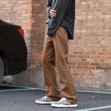 Brown Baggy Jeans Men Fashion Retro Casual Wide-leg Jeans Men Streetwear Loose Hip Hop Straight Denim Pants Mens Trousers