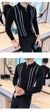 Men's Jersey Luxury Polo Neck Zipper Knit Sweater Casual Fashion Solid Color Long Sleeve Pullover Premium Quality Knitwear M-3XL