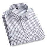 New Men's Plaid Shirts Long Sleeve Cotton Checked Shirt Formal Fashion Thin Soft Classic Basic Casual Male Clothing 6XL 5XL