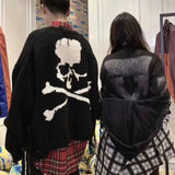Thick Heavy Sweater Men Women 1:1 High Quality Skull Logo Digital Print Mastermind Japan Pullover Sweater