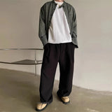 New Light Business Men Suit Pants Light Luxury Draped Solid Color Curved Knife Pants Elegant Straight Trousers Dress Pants M-3XL