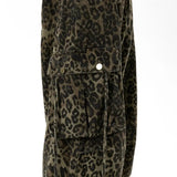 Cyber Y2K Streetwear Leopard Baggy Stacked Cargo Jeans Pants For Men Clothes Women Wide Leg Long Trousers Pantalones Hombre