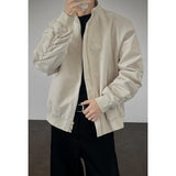 Stand Jacket mens dproof Lightweight Thin Short Biker Style Motorcycle Jacket Solid Classic Autumn coat fall  Fashion Casual