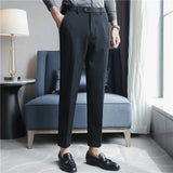 Men Dress Pants Autumn New Slim Fit Casual Pantalon Homme Wedding Party Formal Suit Trousers Men Clothing Oversized 28-42