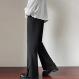 Brown Black Suit Pants Men Slim Fit Social Mens Dress Pants Korean Loose Straight Casual Pants Mens Office Formal Trousers S-3XL